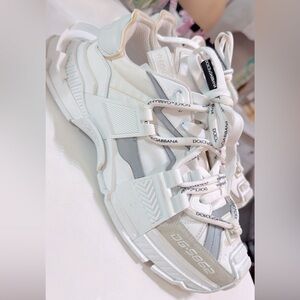 Dolce & Gabbana Multicolor Low Top Space Lace Up Men Sneakers Shoes Size 10 Mens